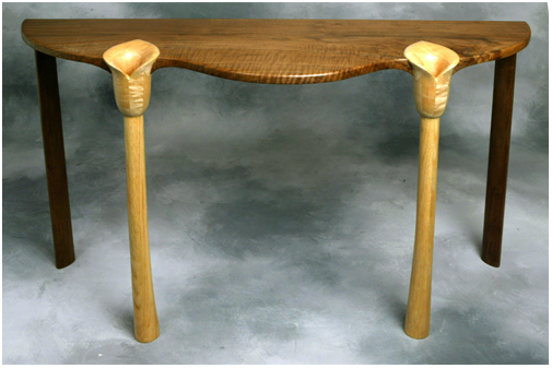 Walnut Calla Lily Leg Table