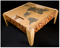 map puzzle table