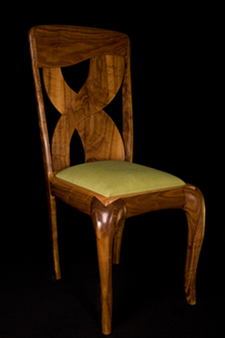 handmade walnut dining chair